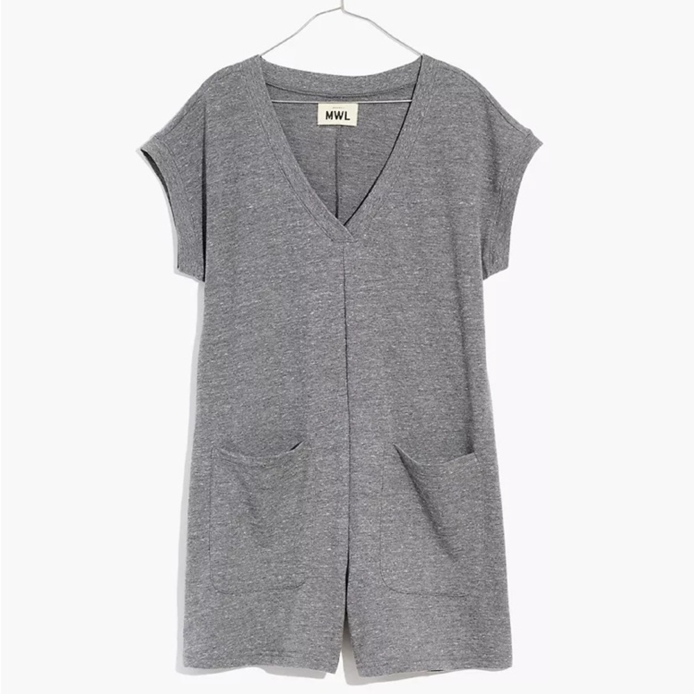 Madewell sky Terry romper. Size medium. Brand new in shipping bag.